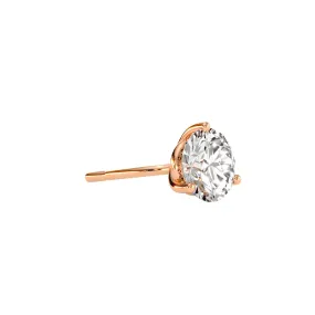 1 1/2 Carat Lab Grown Diamond Martini Stud Earrings In 14K Rose Gold