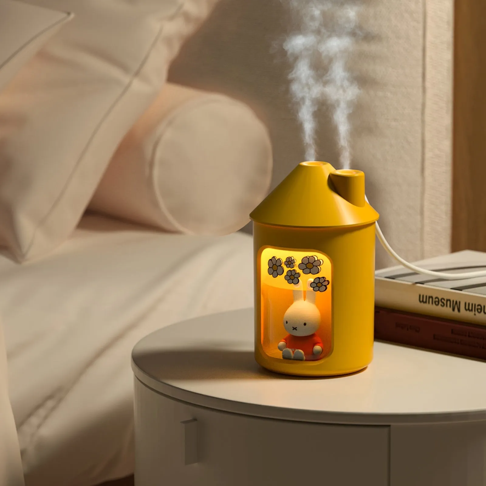 1pc Miffy 450ML Double Spray Cool Mist Humidifier - Single Room Humidifiers with Dual Nozzle Design, Adjustable Spray Modes, and Large Mist Volume - Perfect Winter Essential and Unique Christmas Gift Idea for Teen Girls