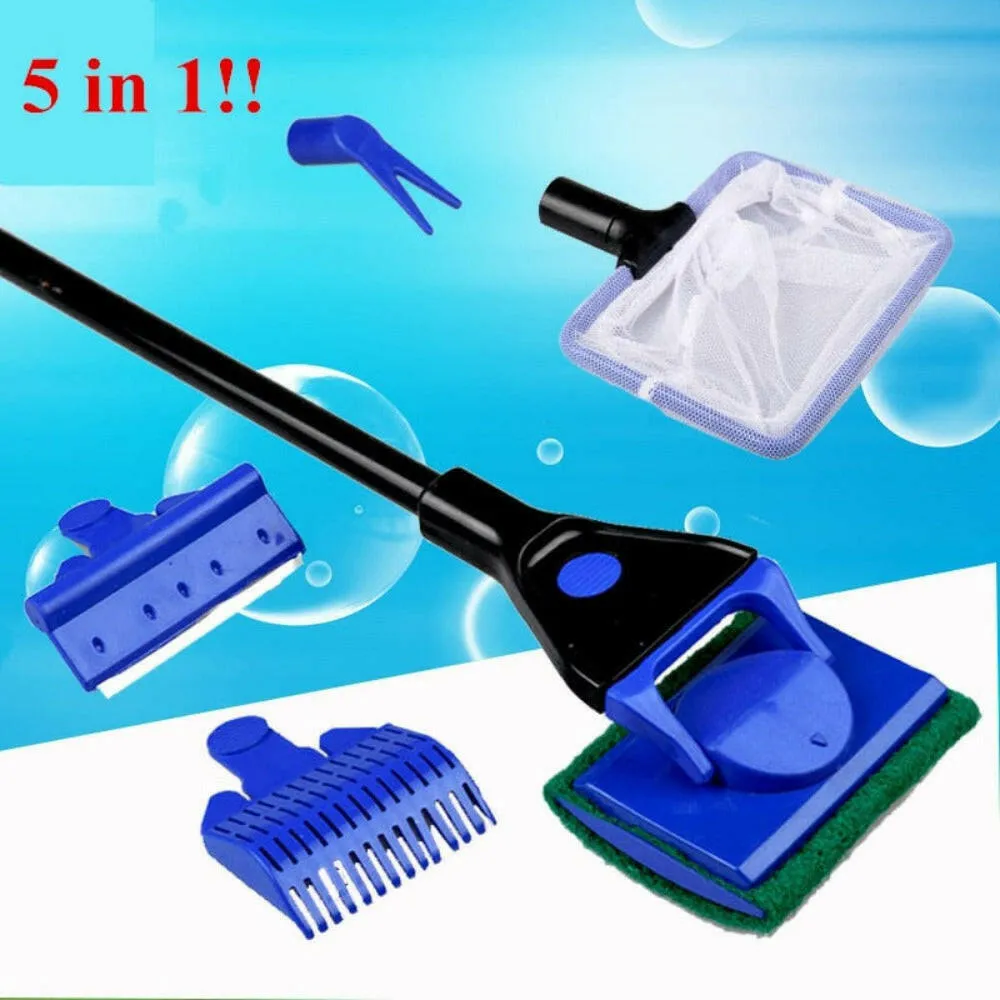 5-in-1 Aquarium Cleaning Tools Set