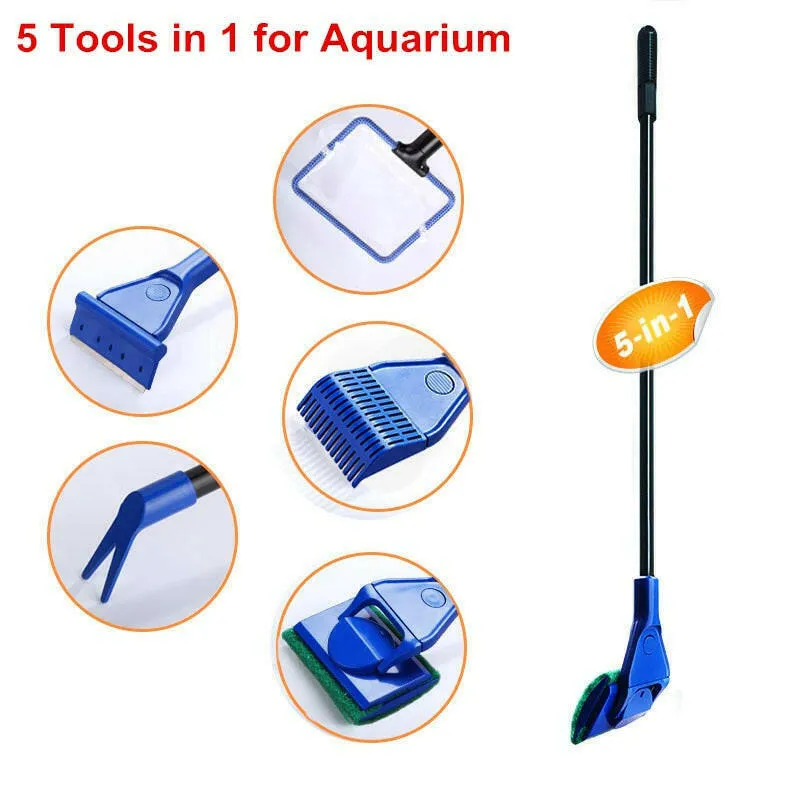 5-in-1 Aquarium Cleaning Tools Set