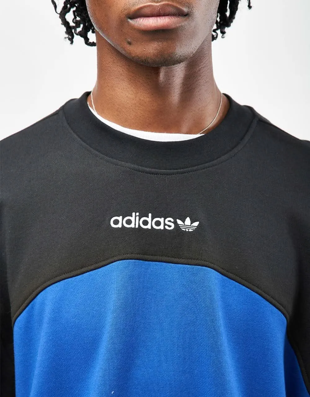 Adidas Premiere Sweater - Black/Team Royal Blue/White