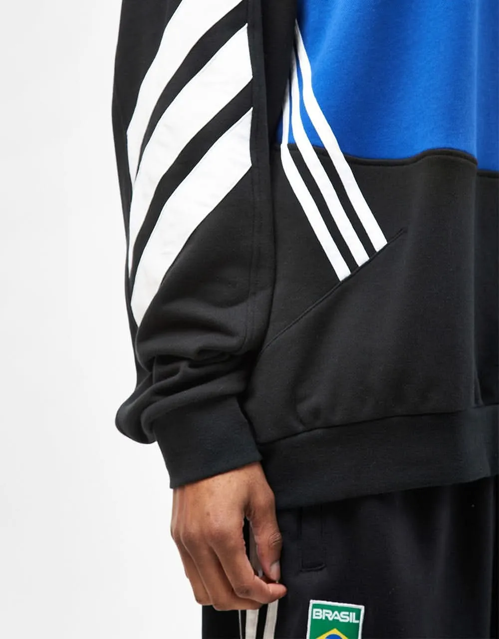 Adidas Premiere Sweater - Black/Team Royal Blue/White