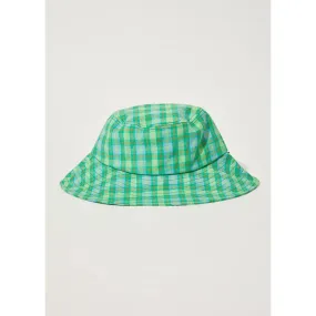 Afends Tully Hemp Check Wide Brim Hat