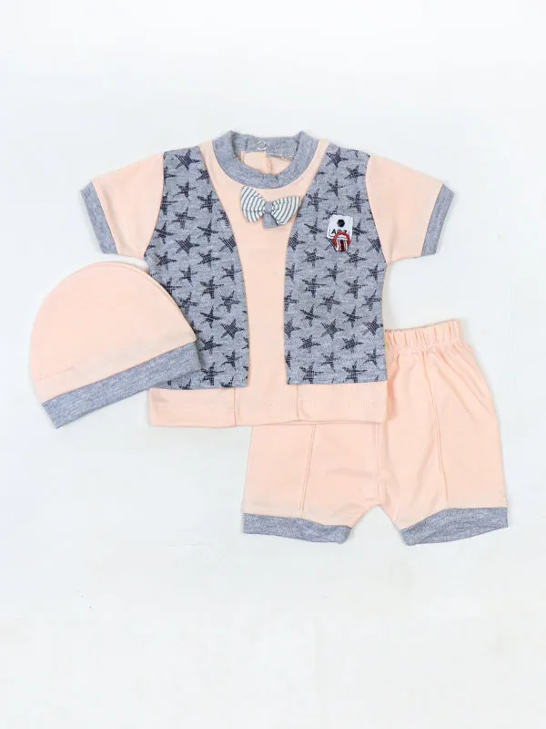 AJ Newborn Baba Suit 0Mth - 3Mth 10601 Peach