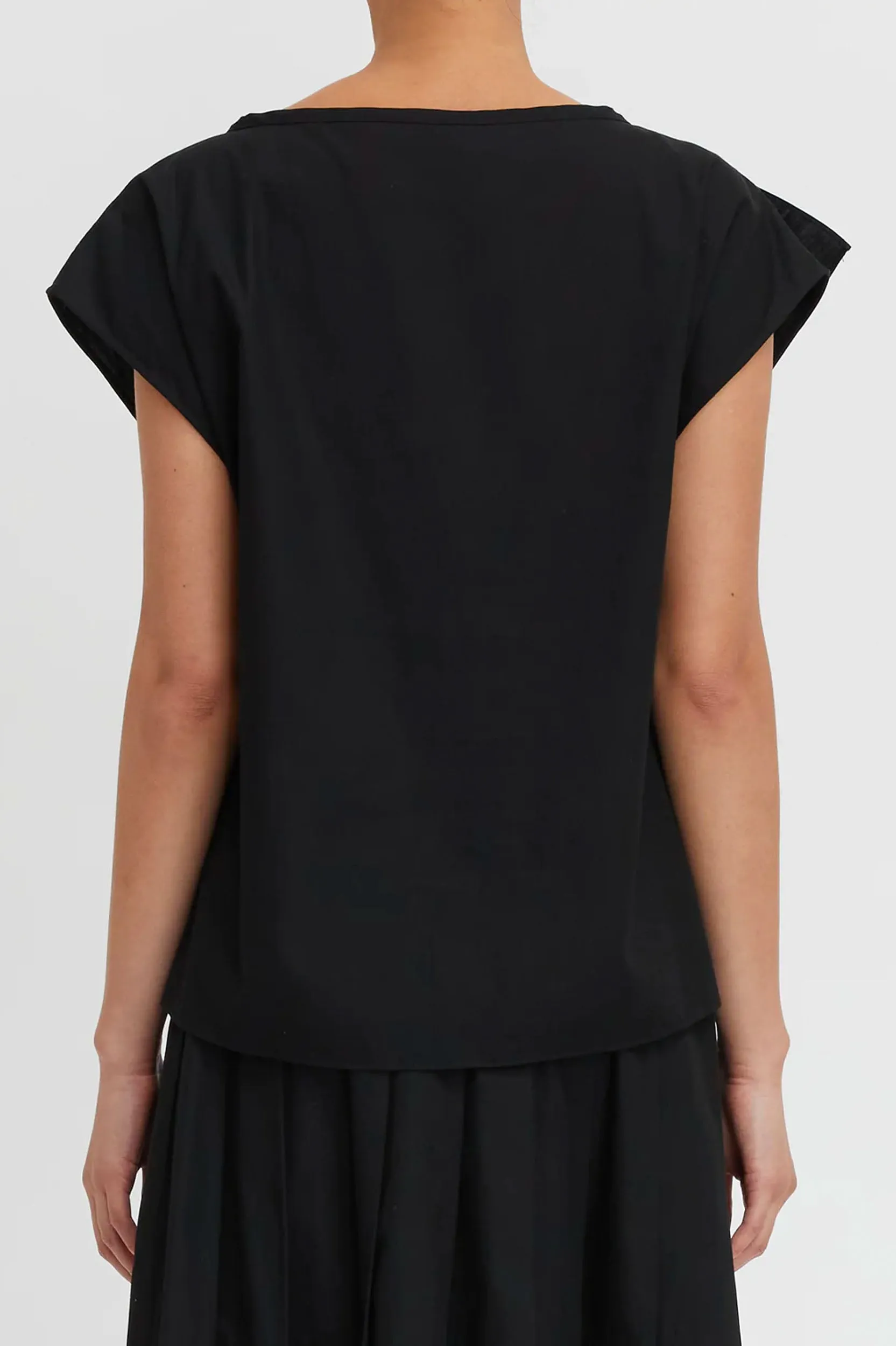 Andy Tie Neck Top in Black