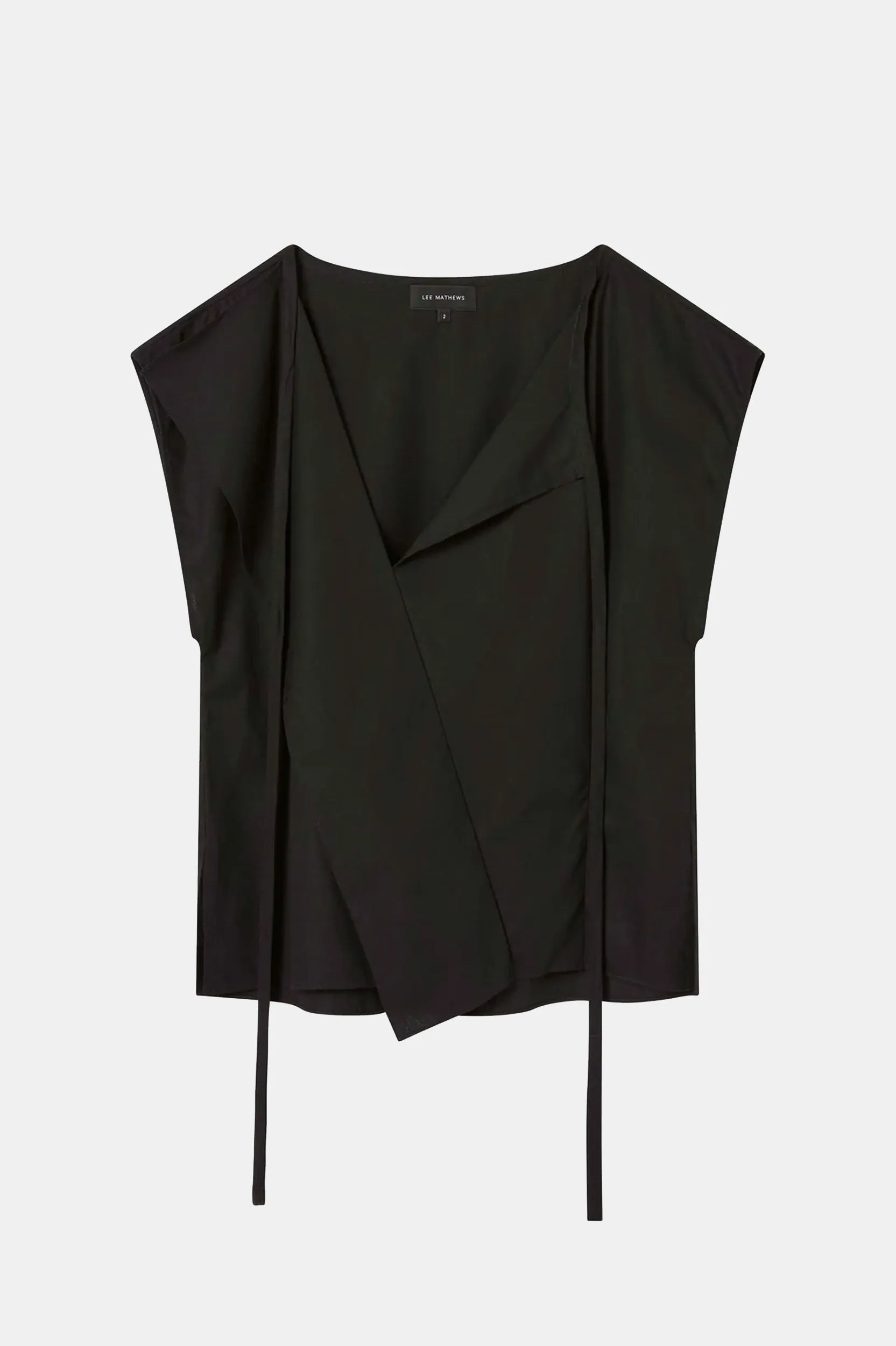 Andy Tie Neck Top in Black