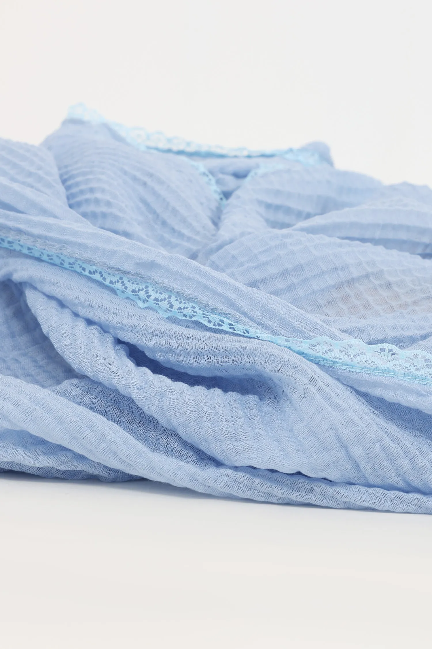 ARTISAN'S WEAVE SCARF-BLUE