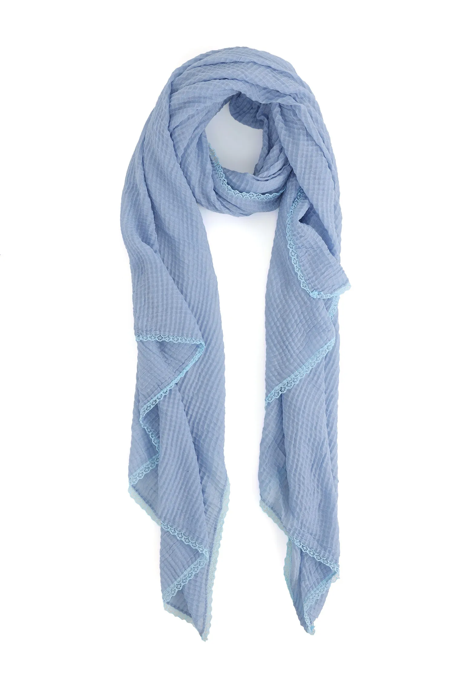 ARTISAN'S WEAVE SCARF-BLUE