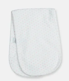 Baby Burp Cloth  - Pink Polka Dot Print