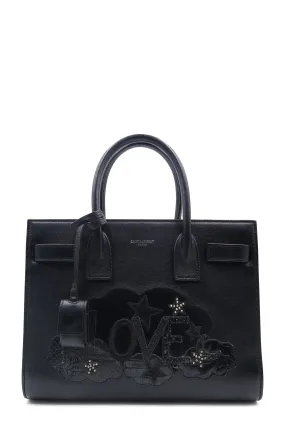 Baby Sac de Jour Love in Grained Leather Black