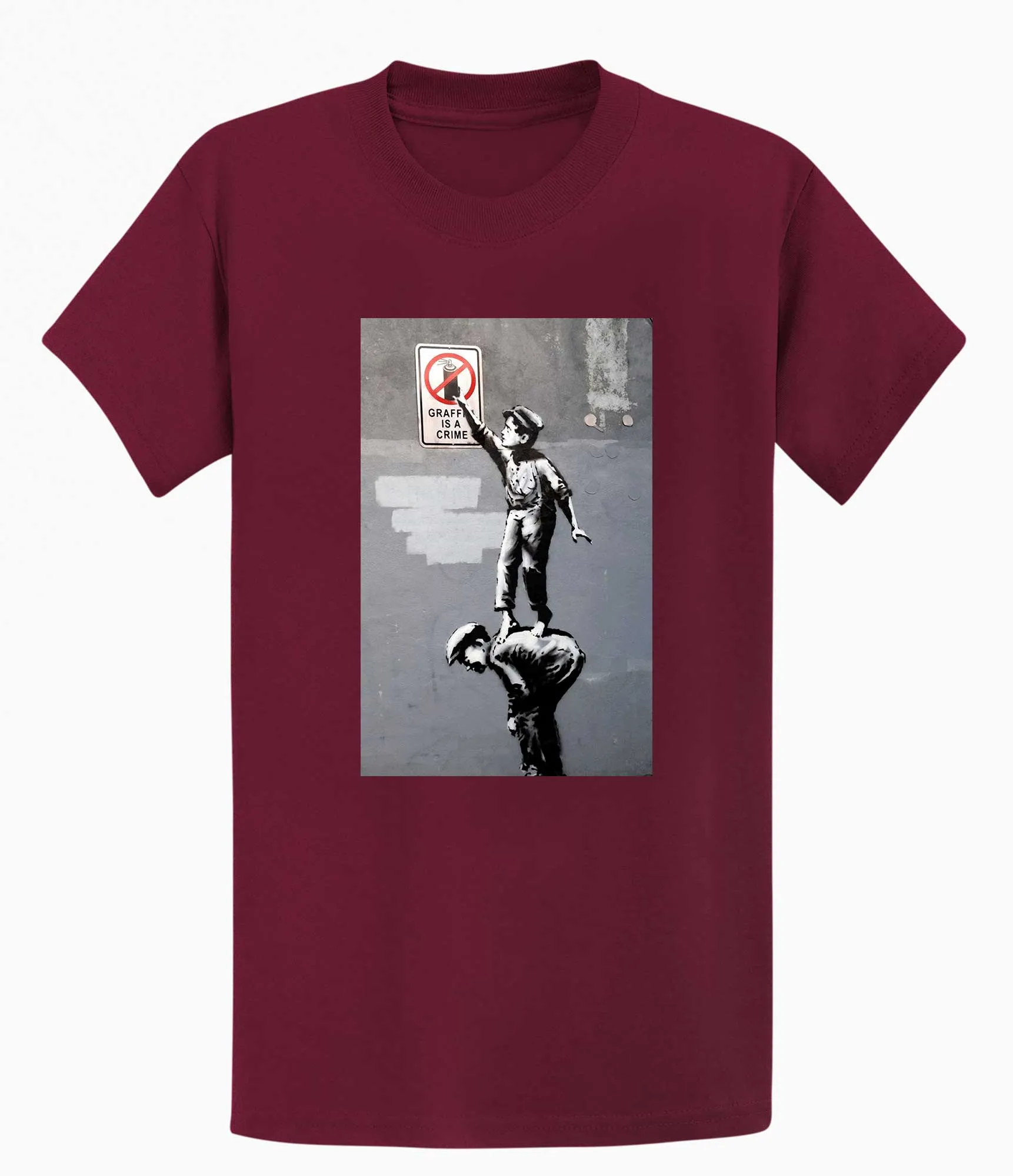 Banksy Unisex T-Shirt - Graffiti is a Crime