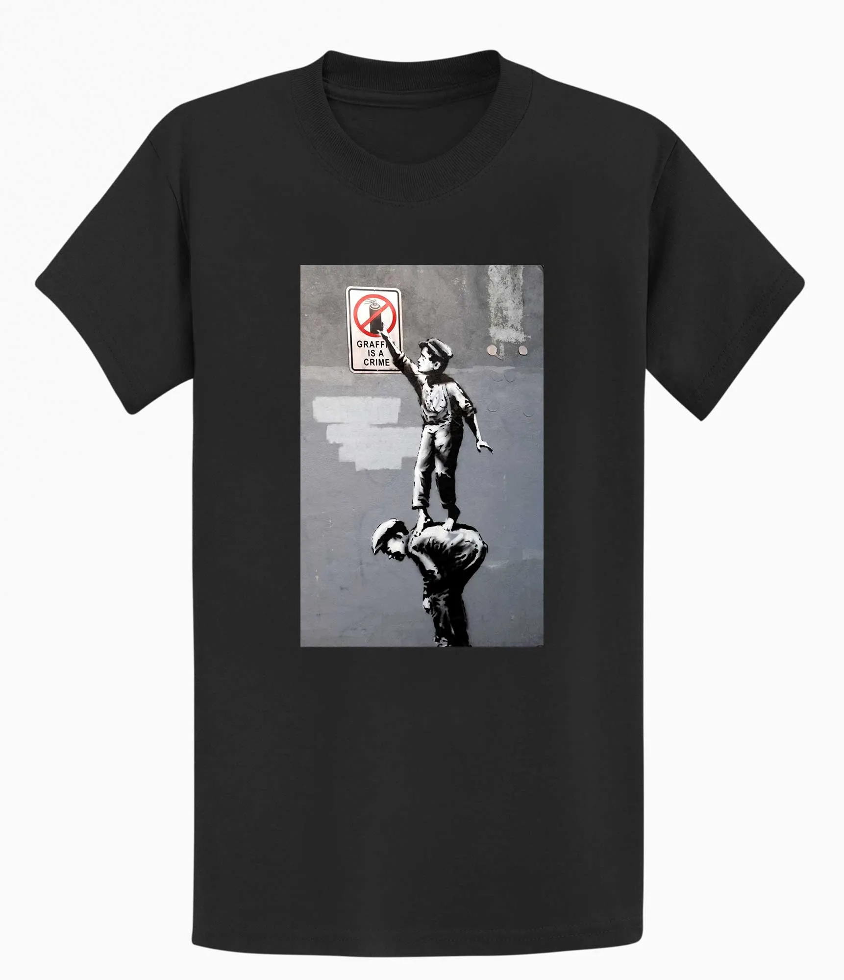 Banksy Unisex T-Shirt - Graffiti is a Crime