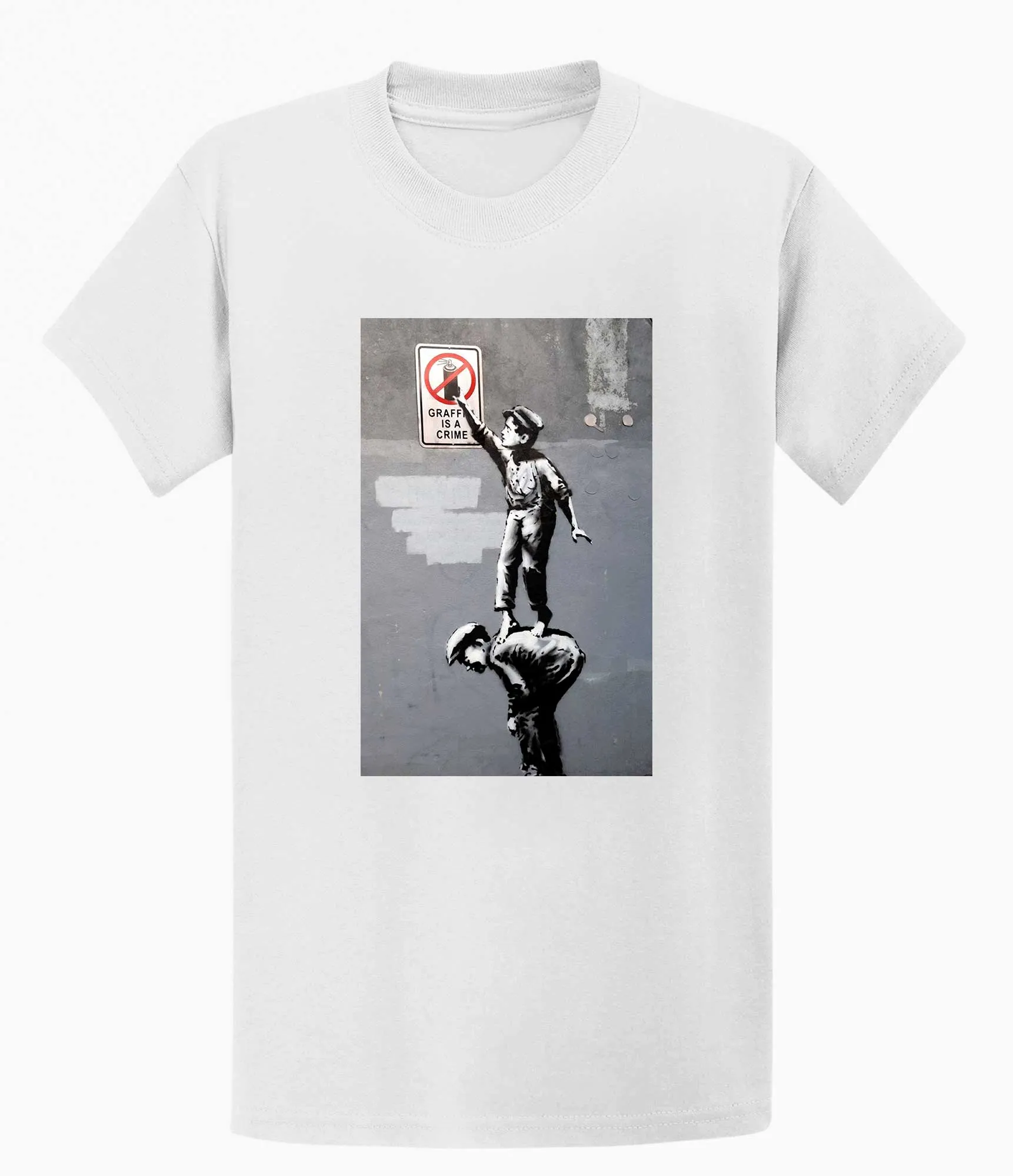 Banksy Unisex T-Shirt - Graffiti is a Crime