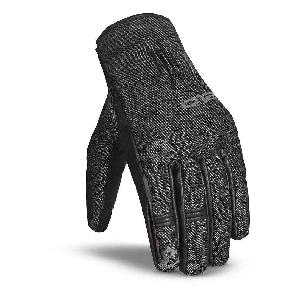 BELA Alberto Denim Best Moto Gloves Black