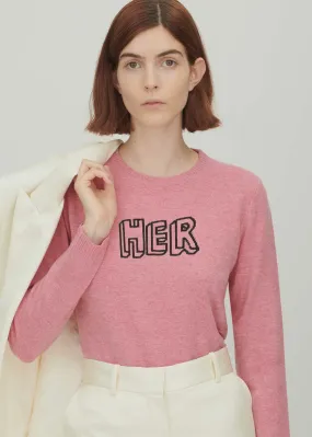 BF Her Jumper in Pale Pink