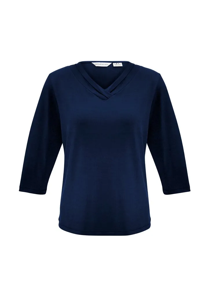 Biz Collection Womens Lana 3/4 Sleeve Top-(K819LT)