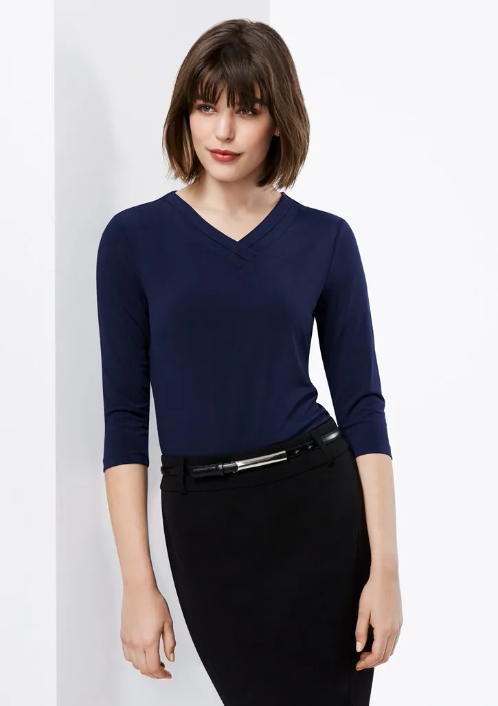 Biz Collection Womens Lana 3/4 Sleeve Top-(K819LT)