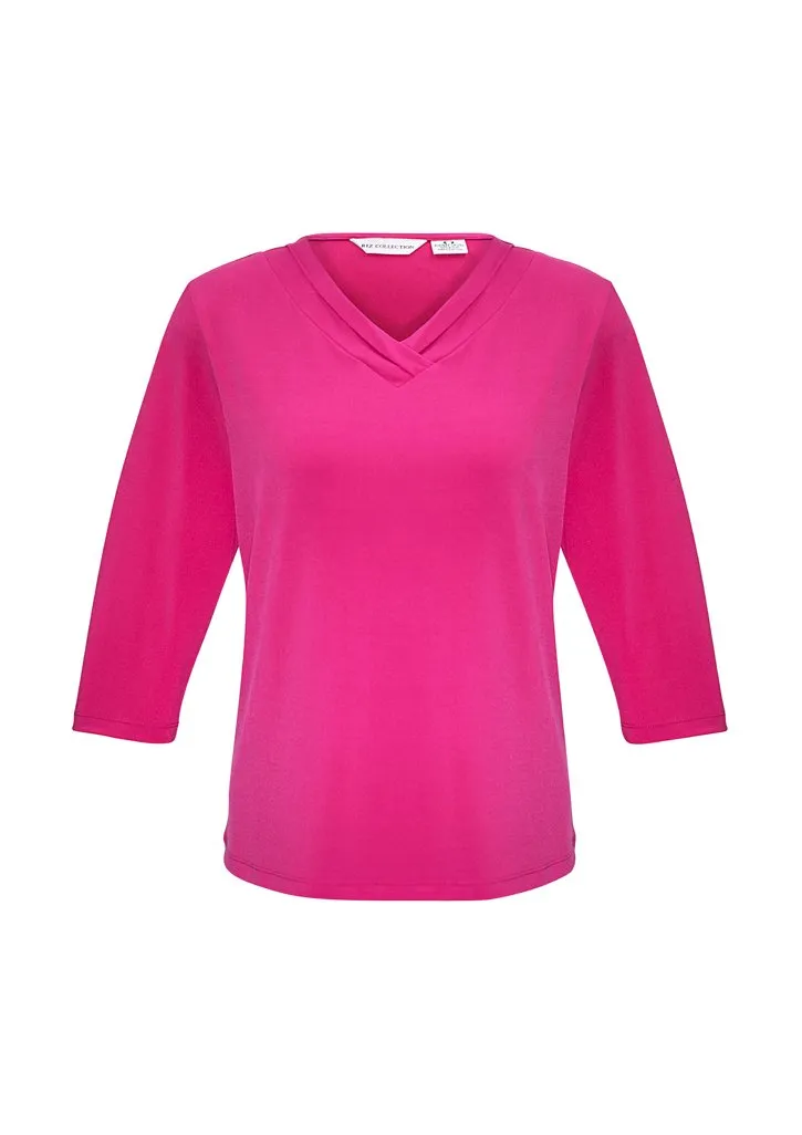 Biz Collection Womens Lana 3/4 Sleeve Top-(K819LT)