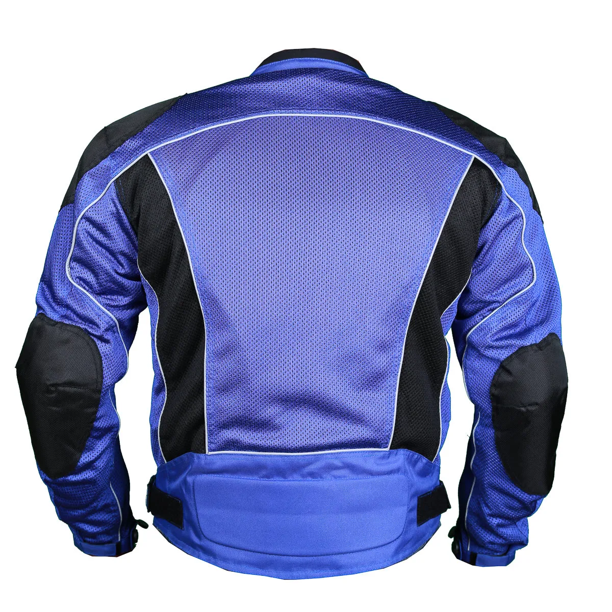 BLUE SUMMER JOY MESH MOTORCYCLE JACKET