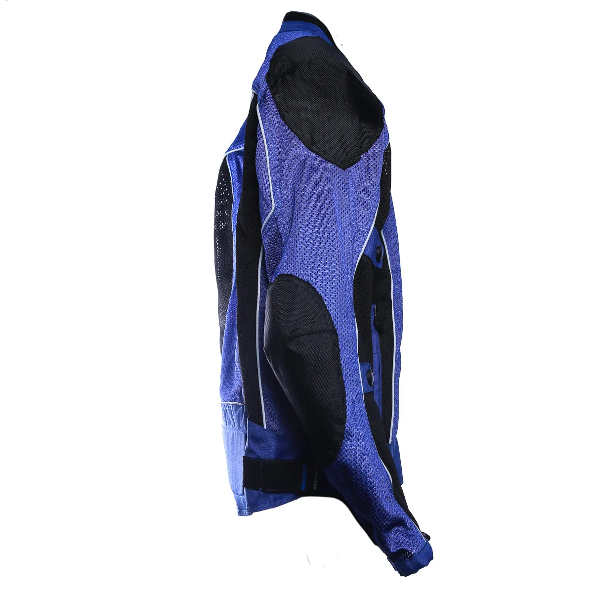 BLUE SUMMER JOY MESH MOTORCYCLE JACKET