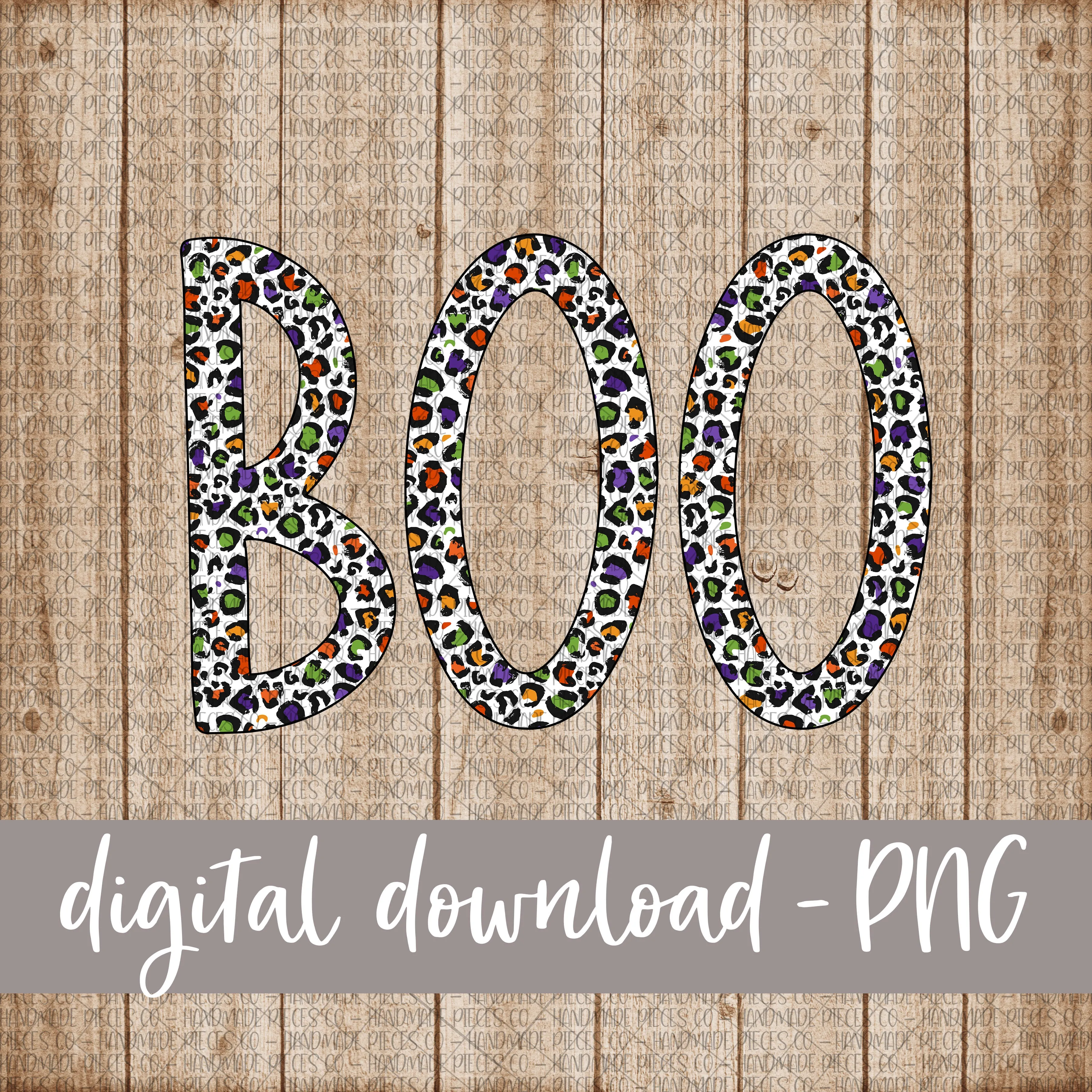 Boo, Halloween Leopard - Digital Download