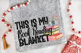 Book Reading Blanket DTF Transfer - 343