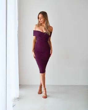 Brenda Dress by Twosisters - Burgundy