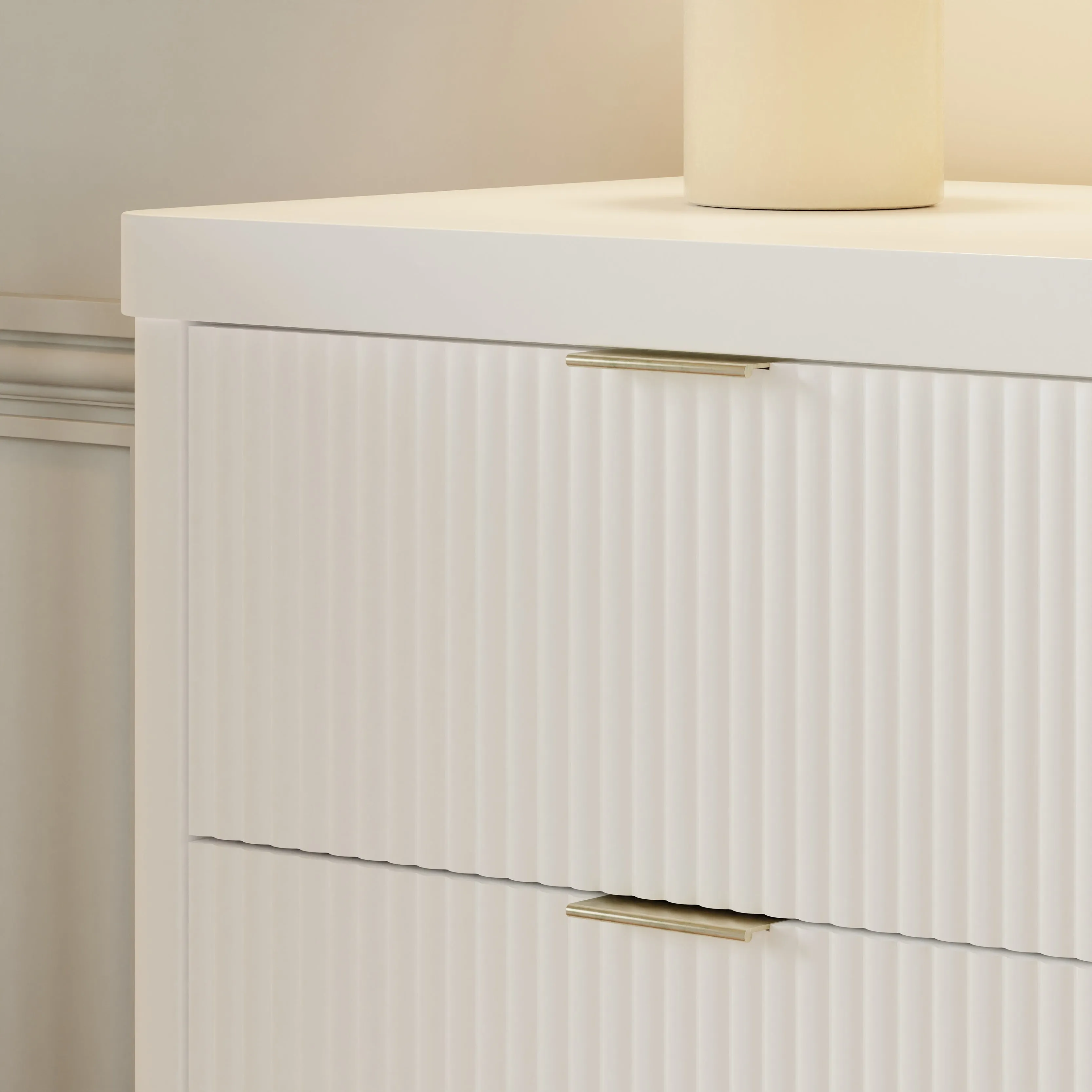 Brimsley Tambour 6-Drawer Assembled Dresser