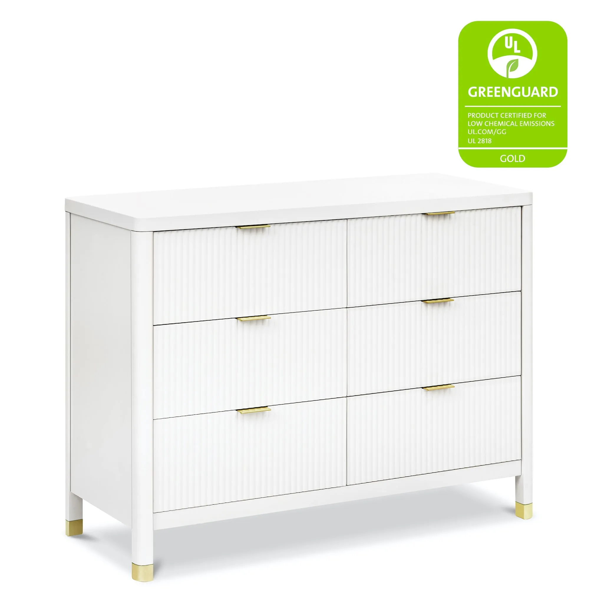 Brimsley Tambour 6-Drawer Assembled Dresser