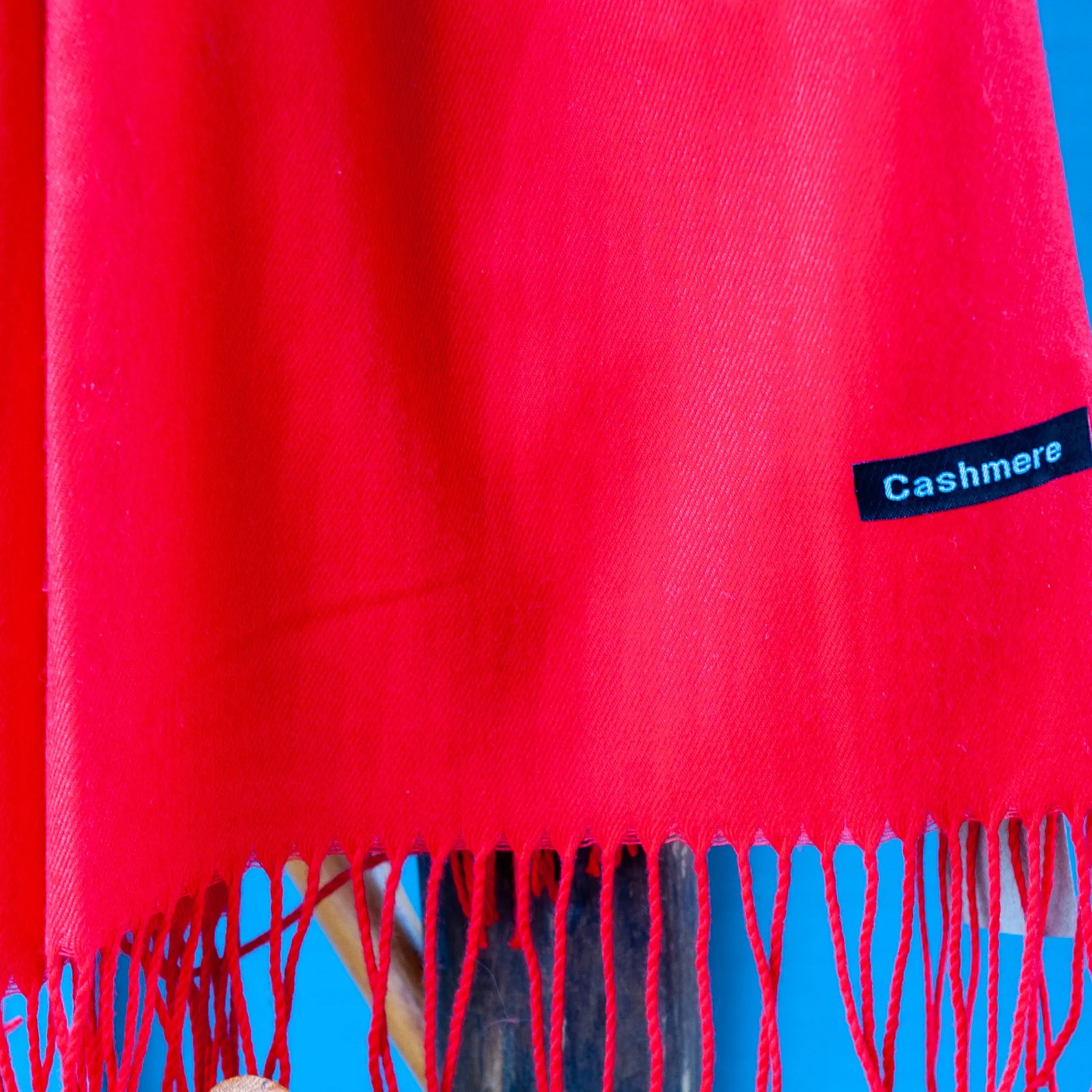 Cashmere Feel Scarf- Red