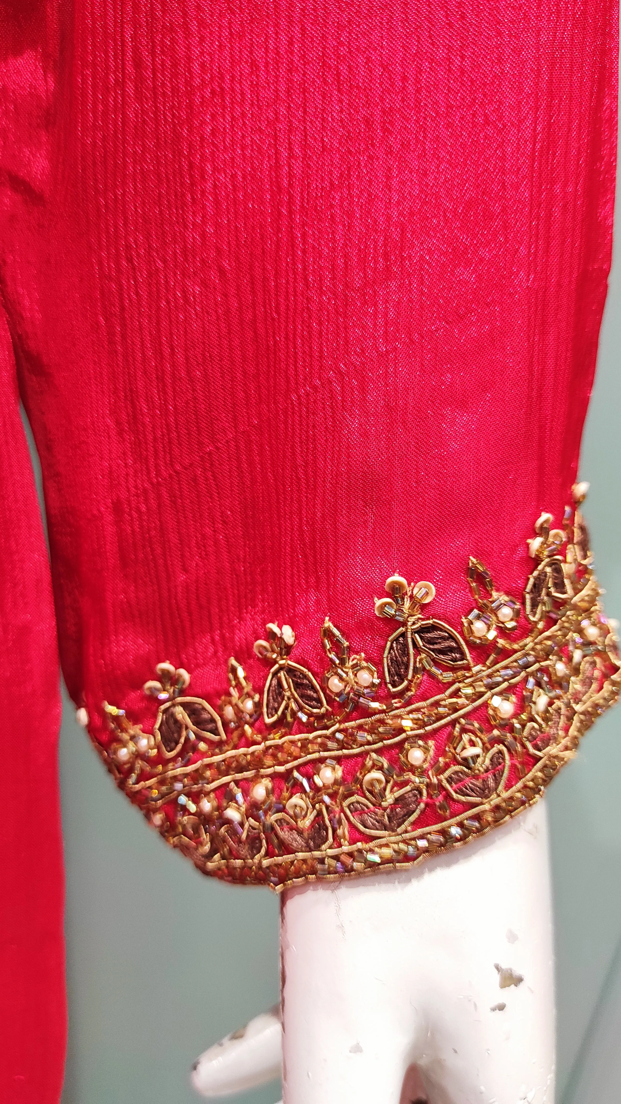 Chinon Sharara Suit with Cutdana and Zari Work