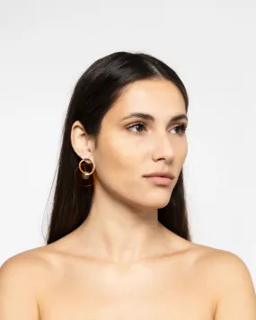 CLEAR ACRYLIC EARRINGS 1718 - حلق