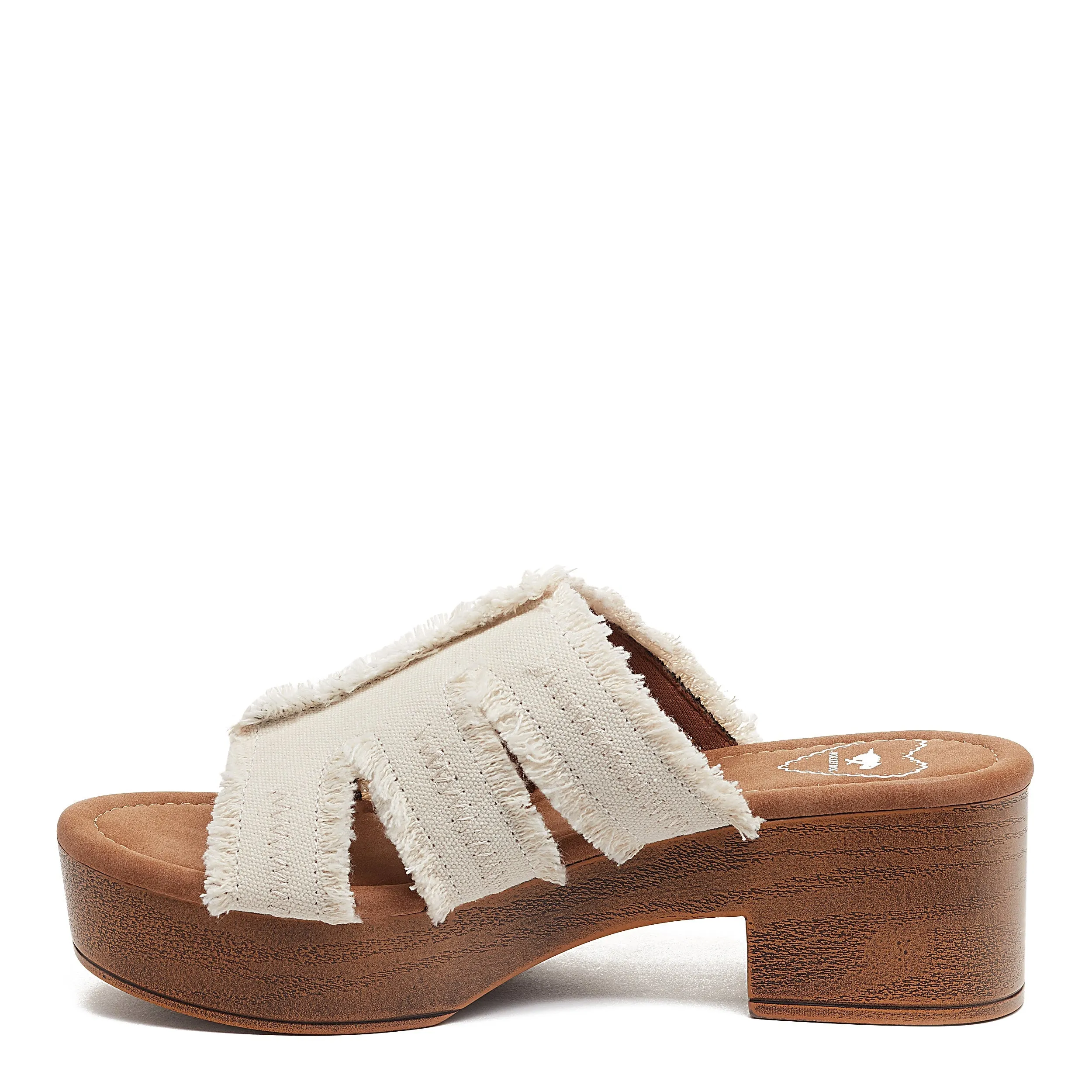 Clipper Natural Platform Sandals