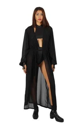 Eden Sheer Black Robe