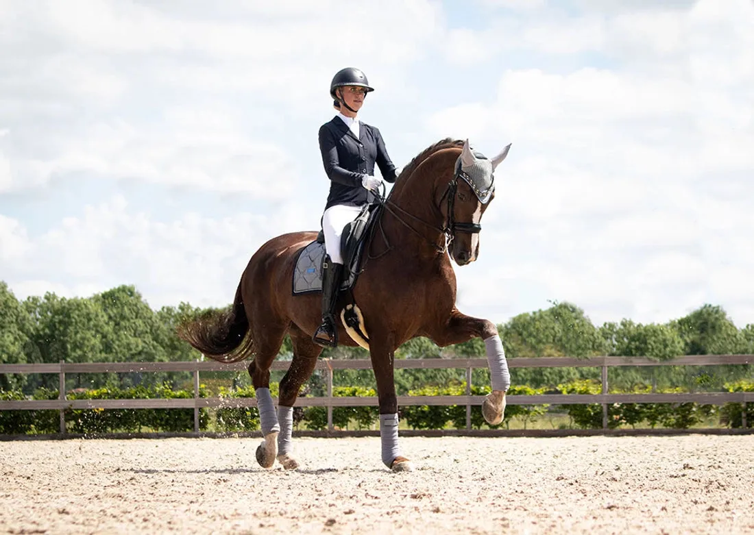 EQUESTRIAN STOCKHOLM CRYSTAL GREY POLO WRAPS