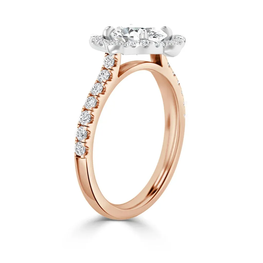 Fleur - 18ct Rose Gold - Oval