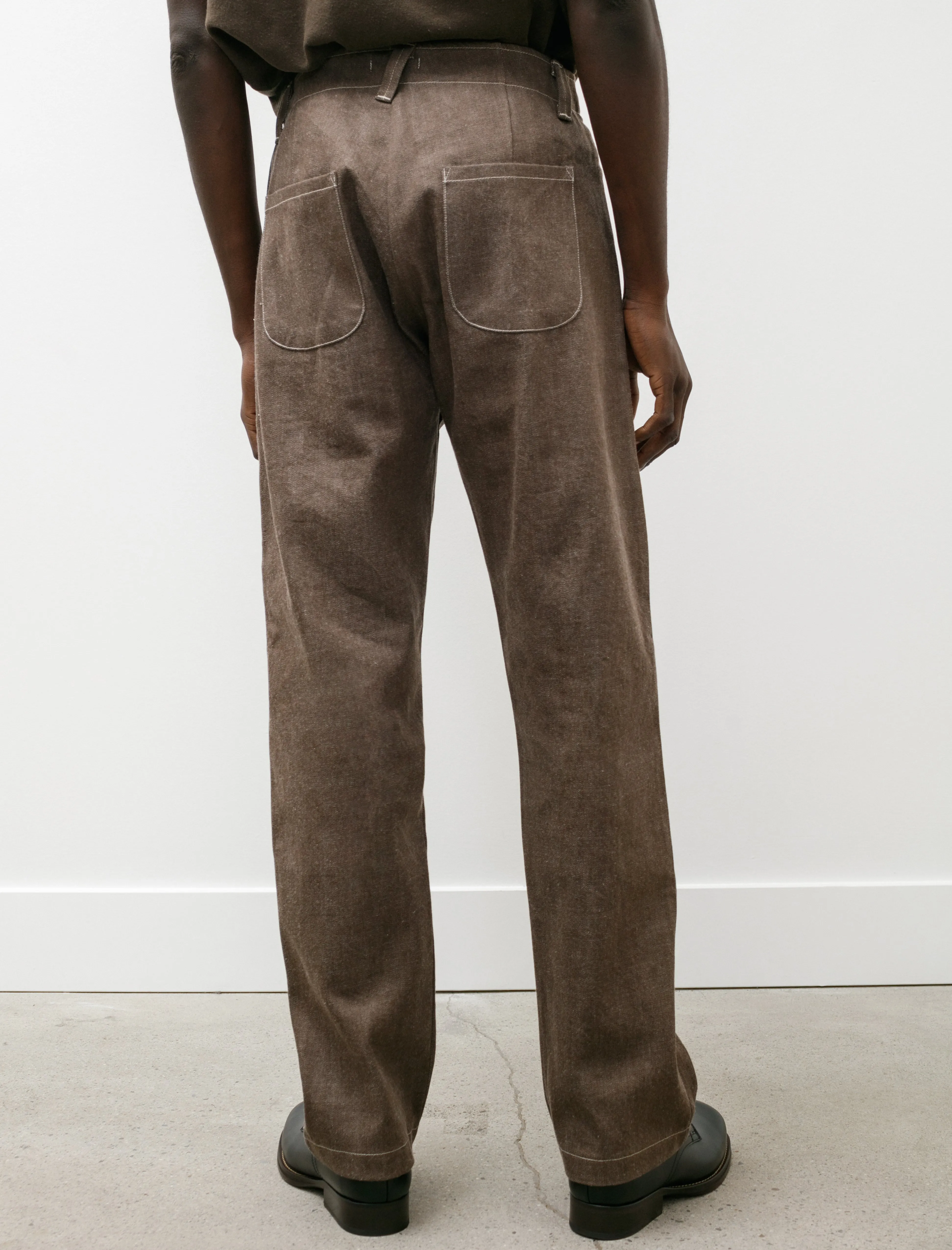 Four Pocket Pant Organic Cotton Denim Brown