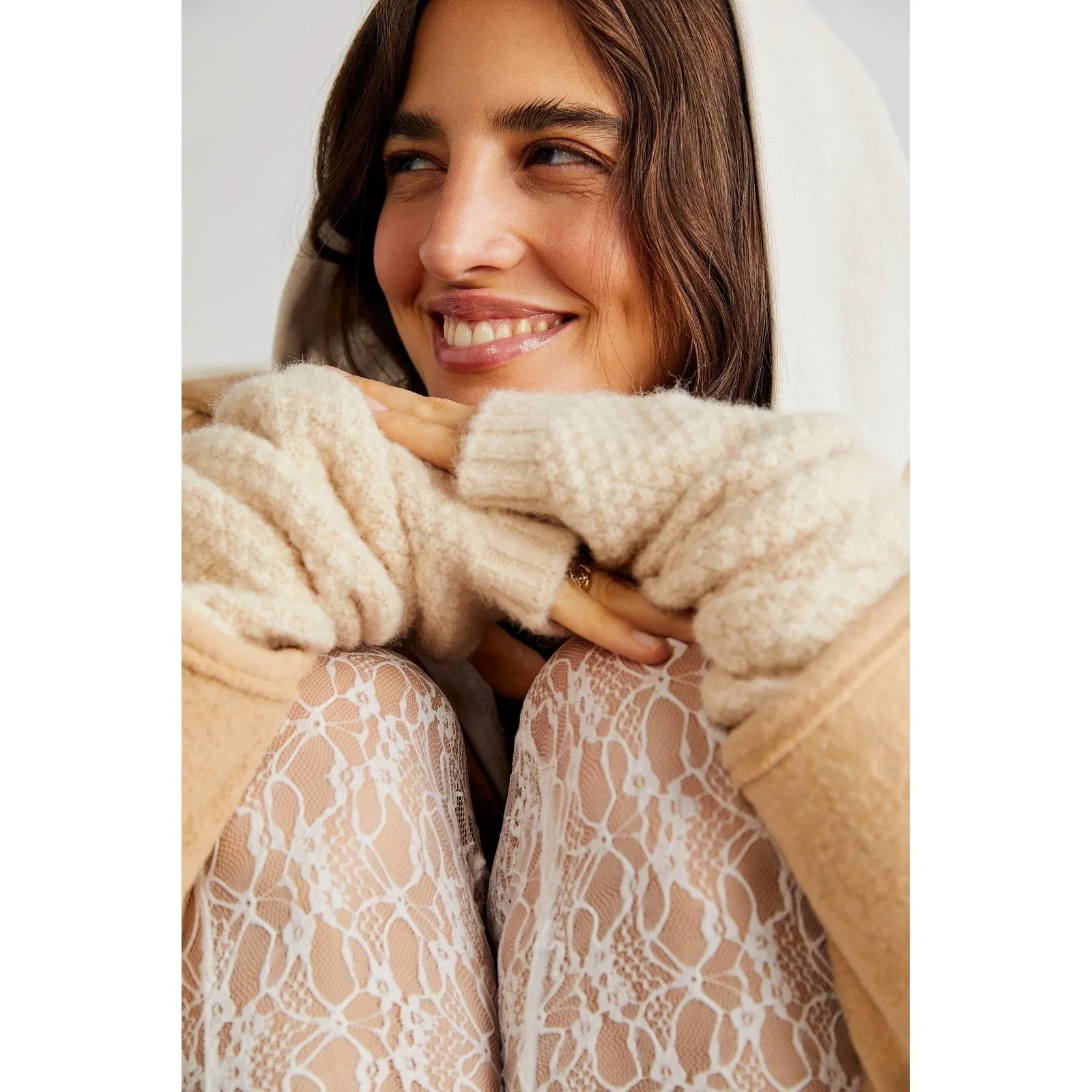 Free People Amour Knit Armwarmers