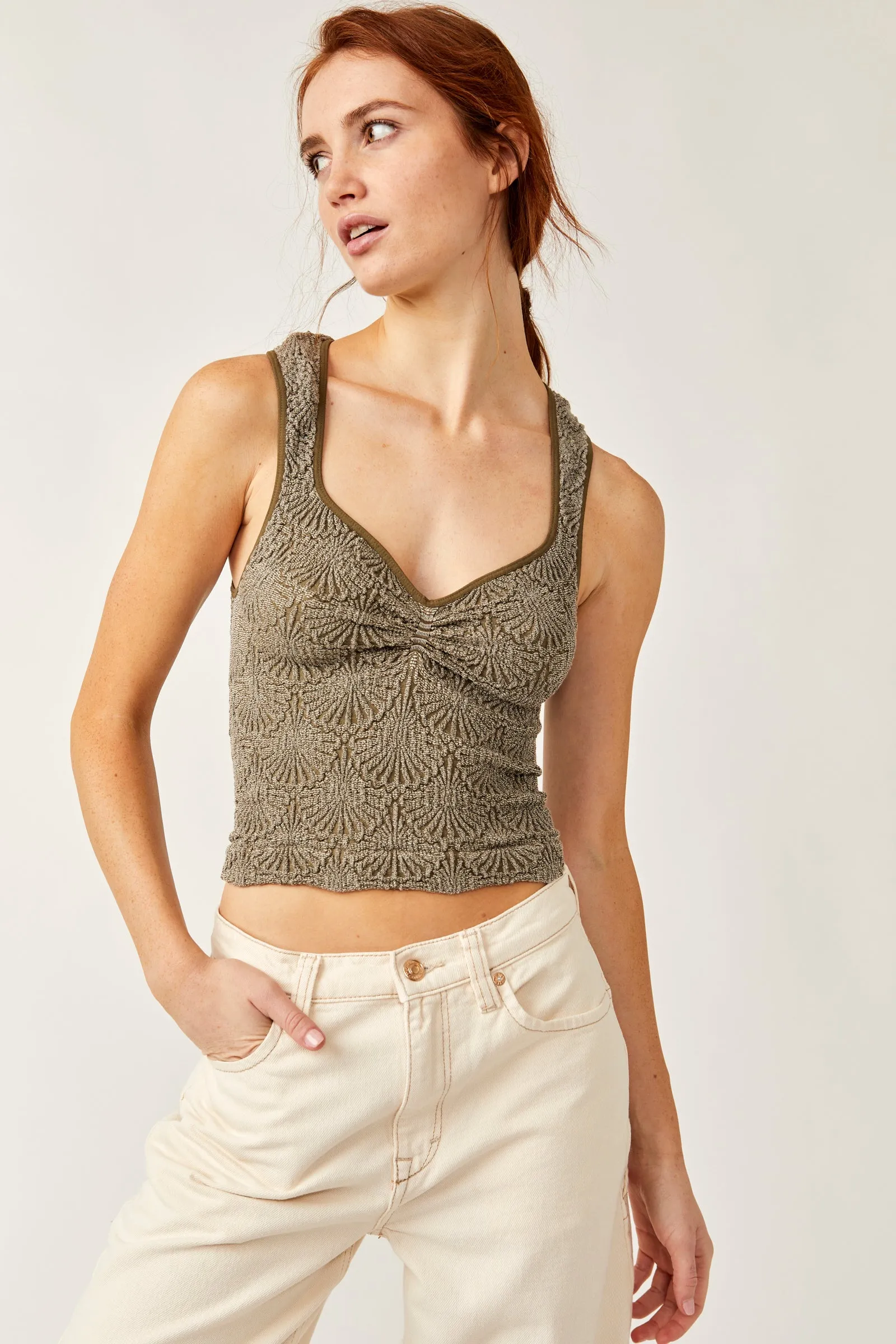 Free People Love Letter Sweetheart Top