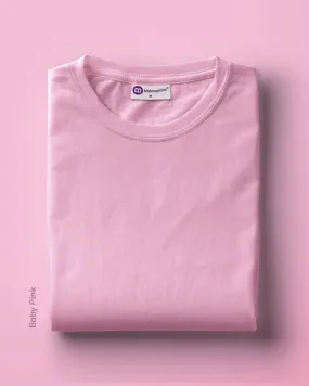 Full Sleeves Crew Neck: Baby Pink