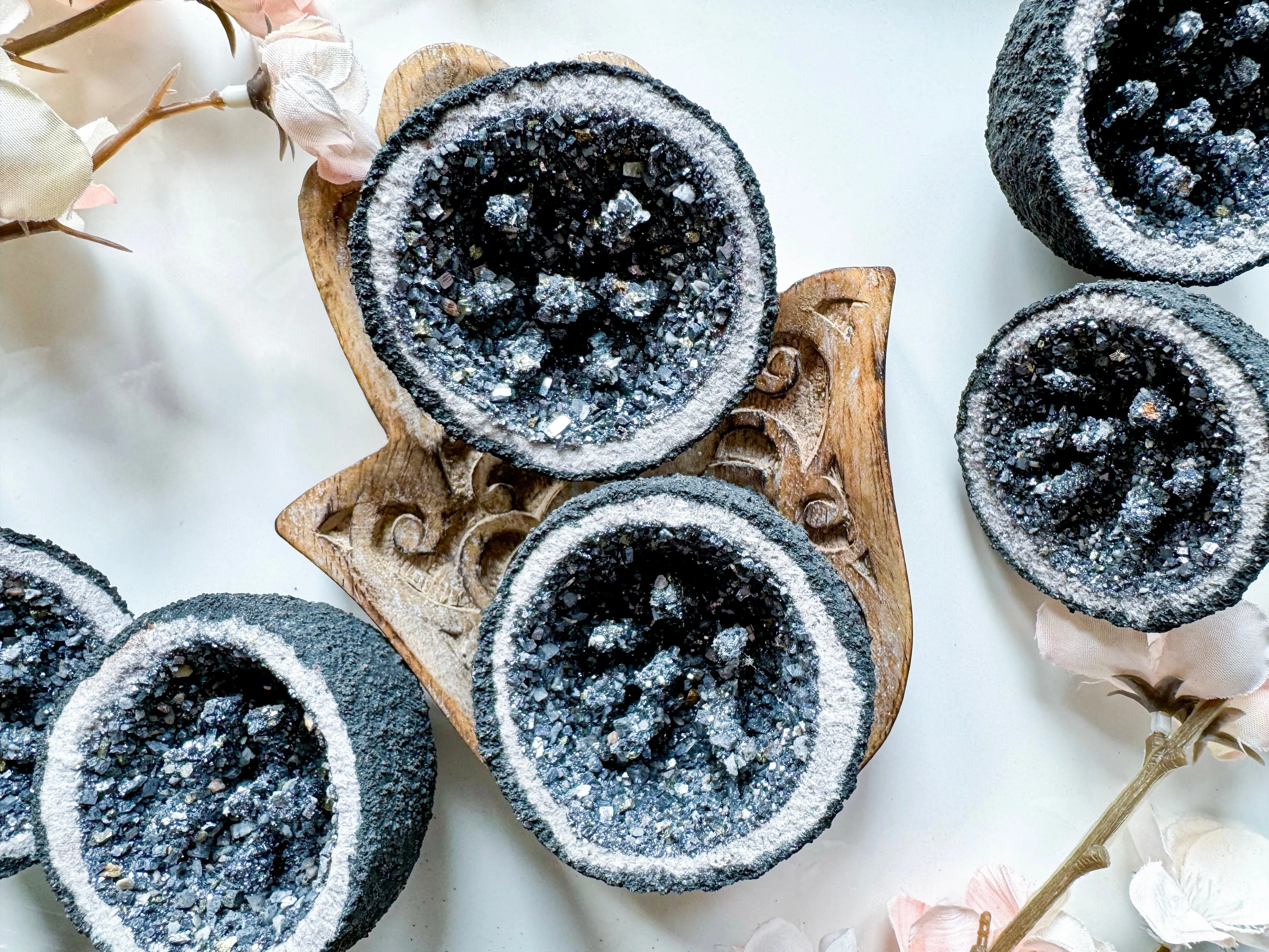 Galena Geode Pairs ll Morocco