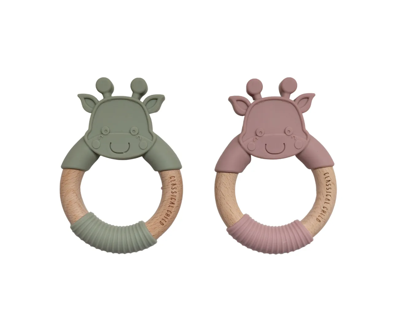 Giraffe Teether Blush