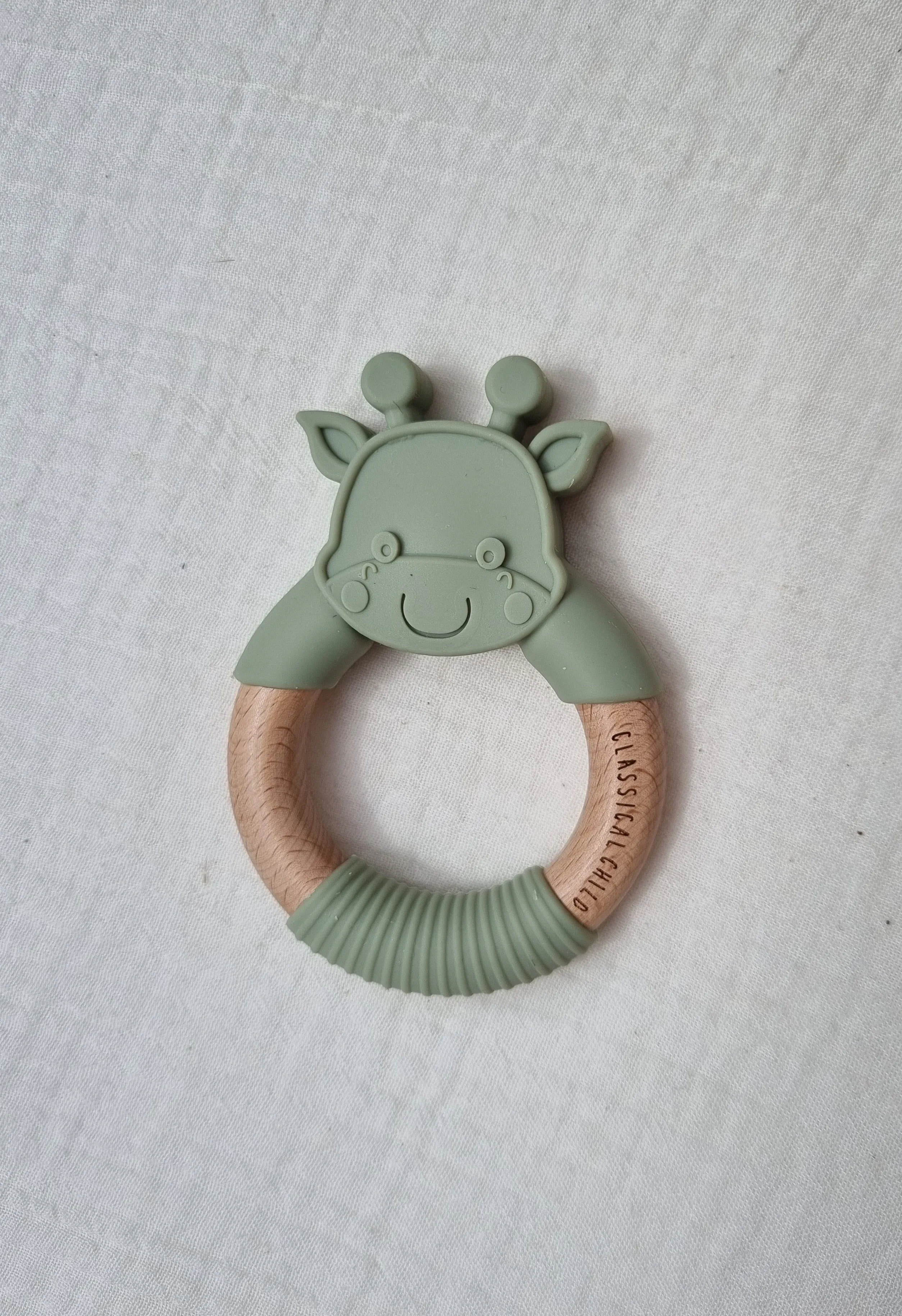 Giraffe Teether Sage