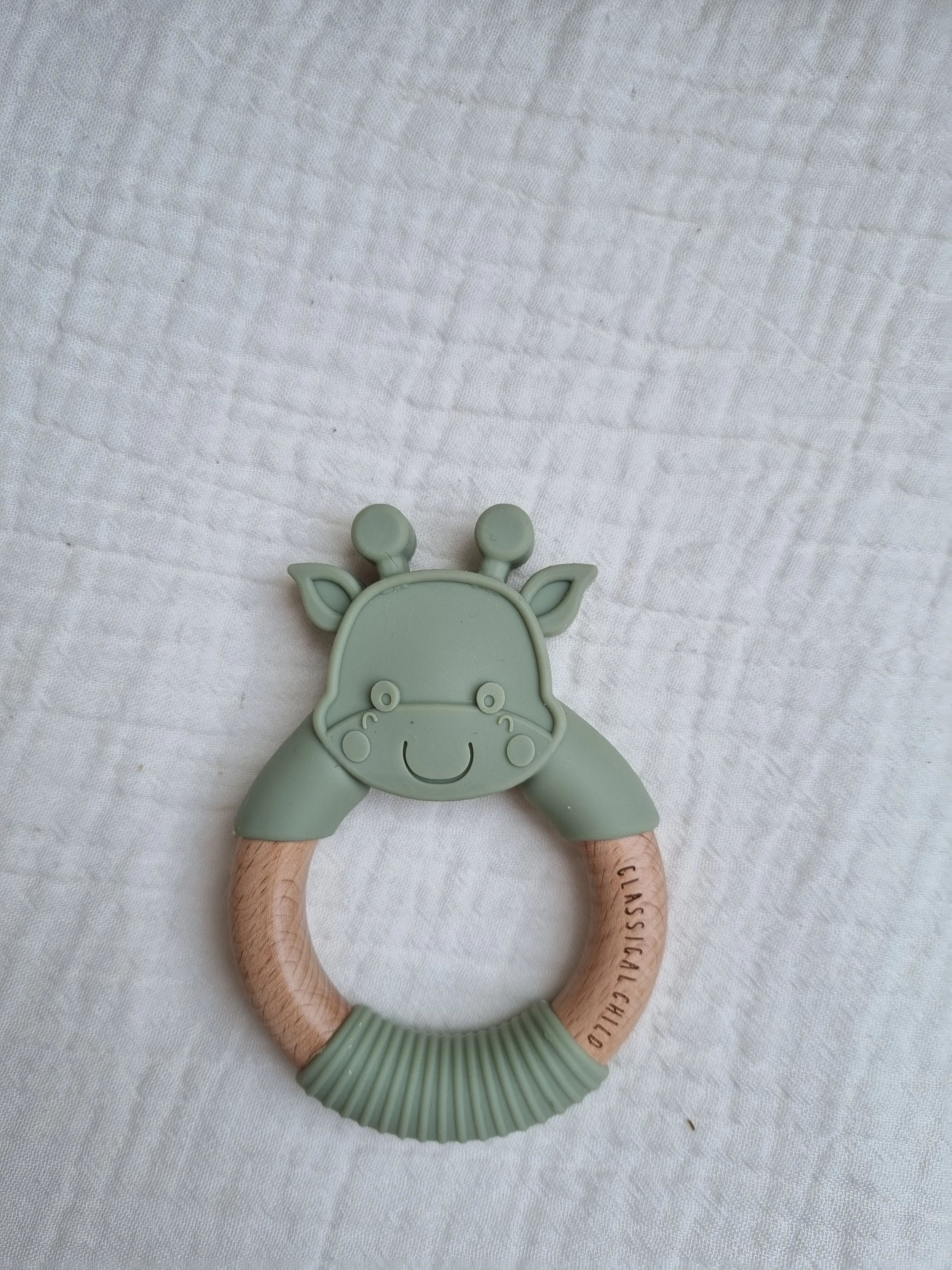 Giraffe Teether Sage