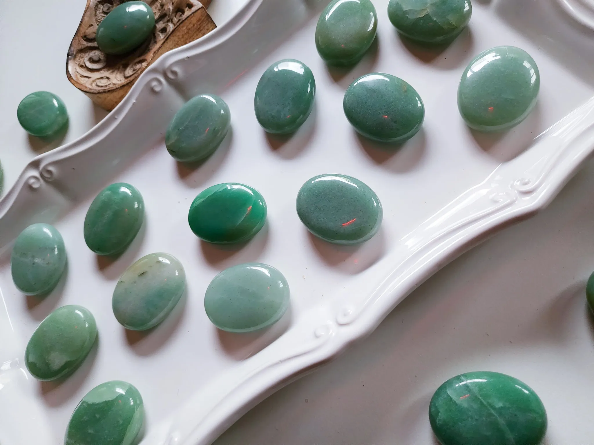 Green Aventurine Palm Stone