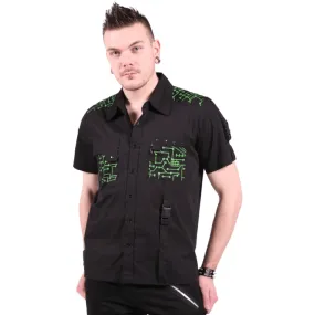 Green cyber Goth shirt