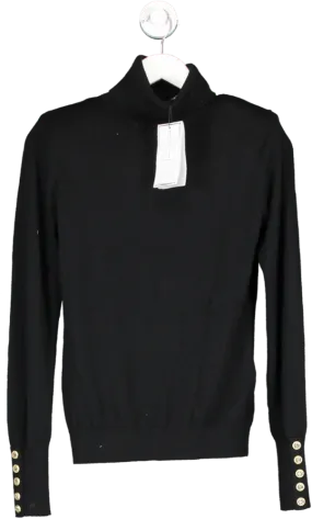 Holland Cooper Black Victoria Cashmere Rollneck UK S