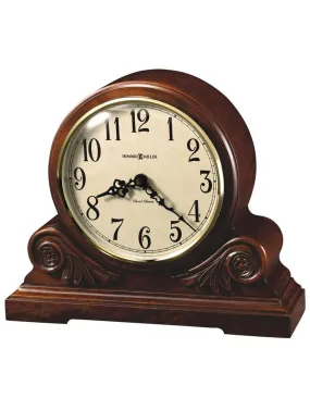 Howard Miller Desiree Chiming Mantel Clock - Carved Details - Aged Dial