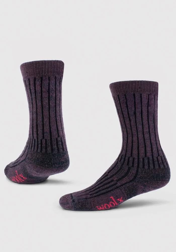 Joey Crew Socks - Warm Violet