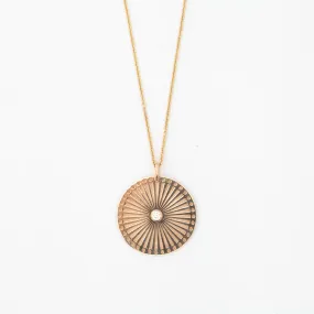 Large Sunbeam Medallion Necklace